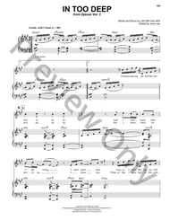 In Too Deep piano sheet music cover